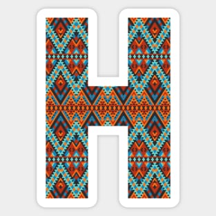 Letter H- boho design Sticker